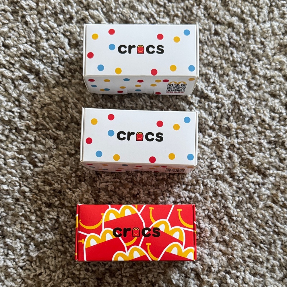 CROCSxMcdonalds set of 3 NIB